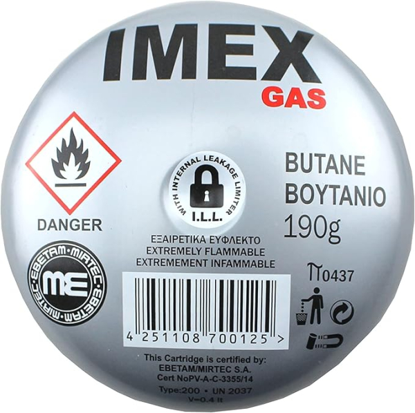 IMEX Butan-Stechkartusche 190g